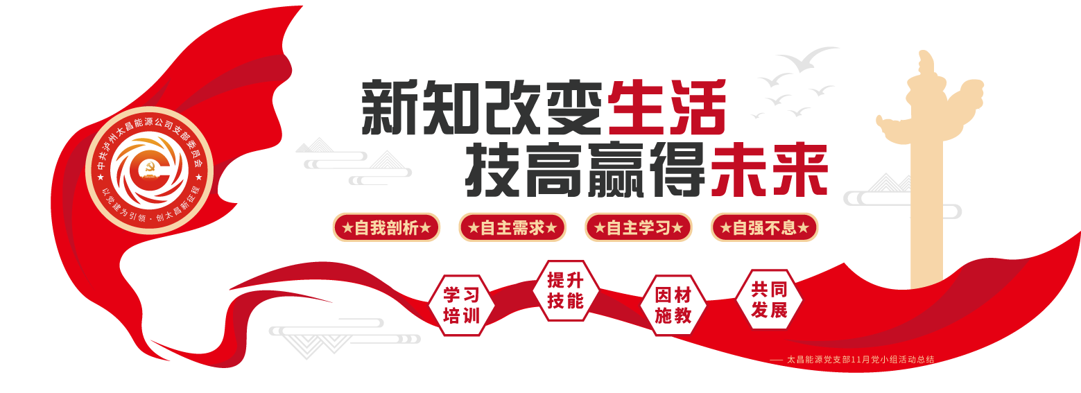 “爭做傳幫帶的技能帶頭人”主題活動——太昌能源黨支部11月黨小組活動成果總結(jié)